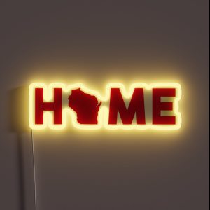 University Of Wisconsin Home RGB Neon Sign