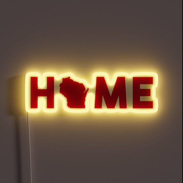 University Of Wisconsin Home RGB Neon Sign
