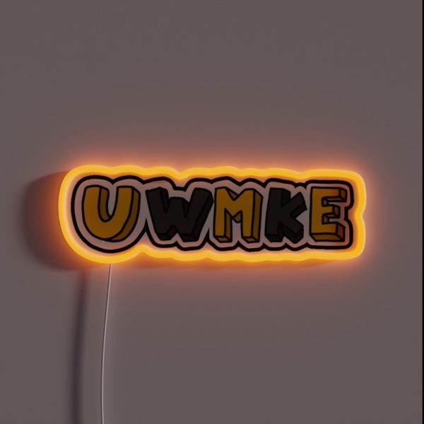 University Of Wisconsin Milwaukee RGB Neon Sign