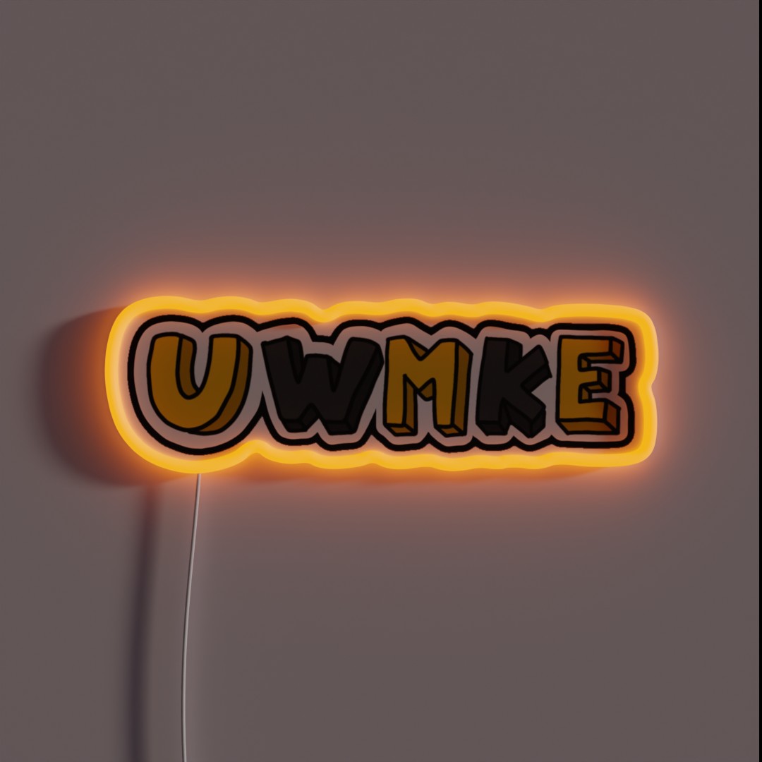 University Of Wisconsin Milwaukee RGB Neon Sign University Of Wisconsin Milwaukee RGB Neon Sign