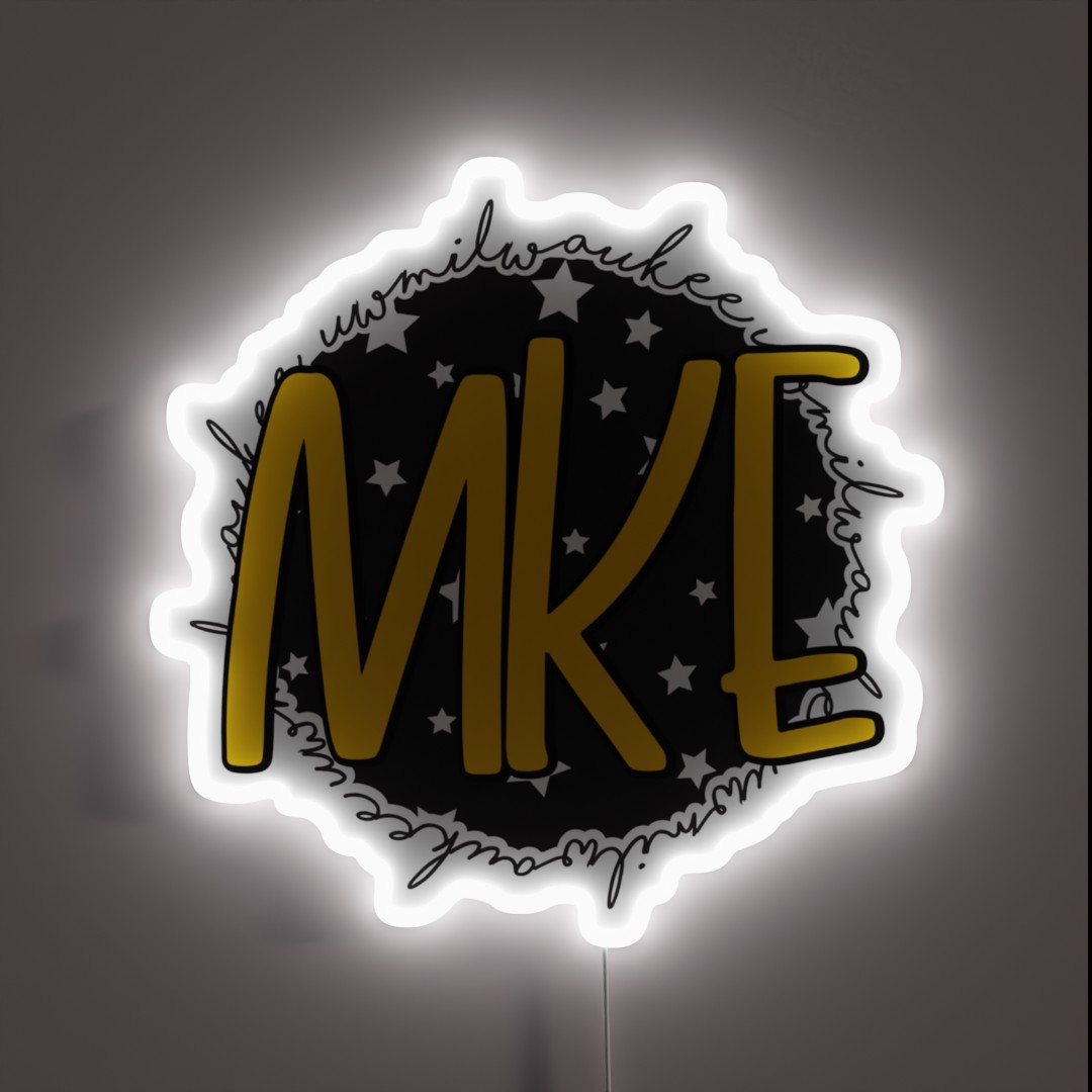 University Of Wisconsin Milwaukee RGB Neon Sign University Of Wisconsin Milwaukee RGB Neon Sign