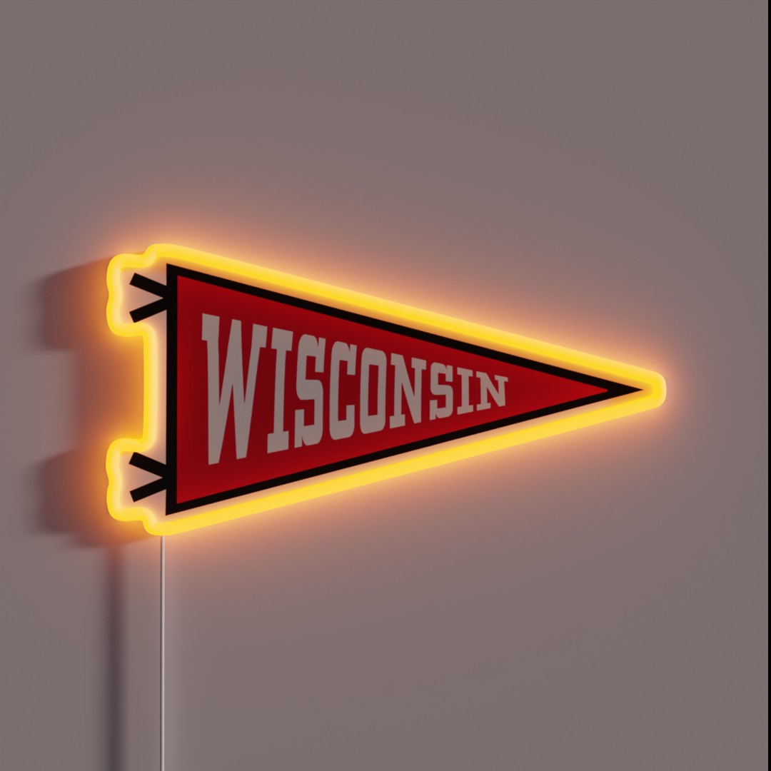 University Of Wisconsin Pendant RGB Neon Sign University Of Wisconsin Pendant RGB Neon Sign