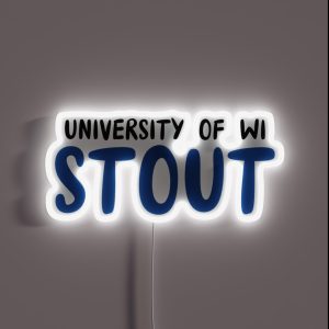 University Of Wisconsin Stout RGB Neon Sign University Of Wisconsin Stout RGB Neon Sign
