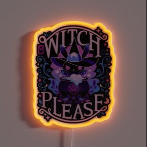 Unlimited Magic Witch Please RGB Neon Sign
