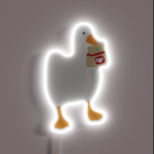Untitled Goose With Kira S Hand Bag RGB Neon Sign
