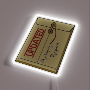 Updated Autopsy Report RGB Neon Sign