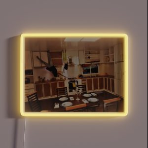 Upside Down Kitchen And Dining RGB Neon Sign