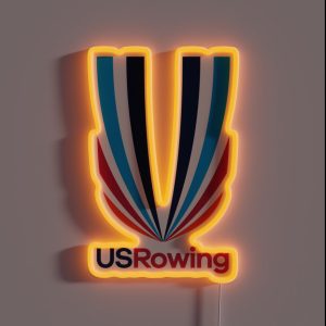 US Rowing Team USA Rowing RGB Neon Sign US Rowing Team USA Rowing RGB Neon Sign