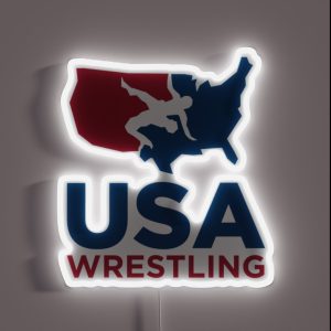 USA Wrestling Logo RGB Neon Sign USA Wrestling Logo RGB Neon Sign