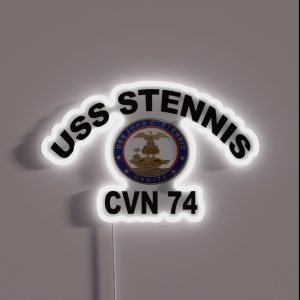 USS John C Stennis CVN 74 Crest RGB Neon Sign