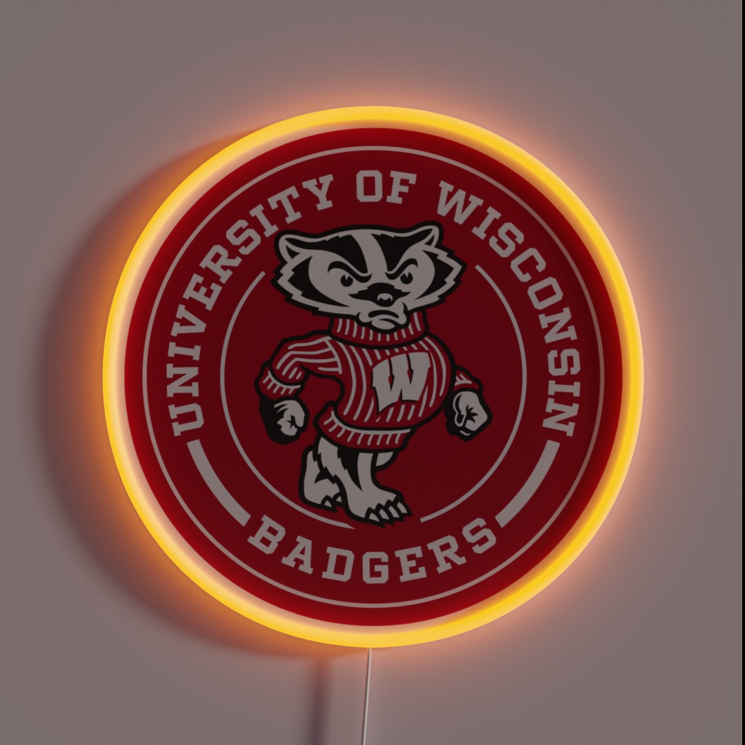 UW Madison Circle RGB Neon Sign UW Madison Circle RGB Neon Sign