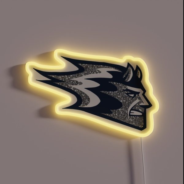 UW Stout Blue Devil RGB Neon Sign