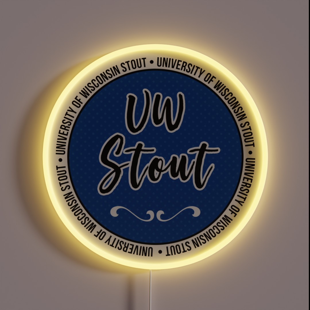 UW Stout RGB Neon Sign UW Stout RGB Neon Sign