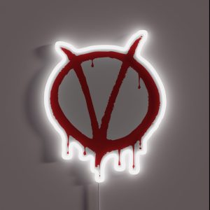V For Vendetta Alan Moore RGB Neon Sign