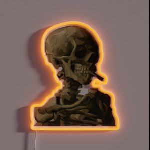 Van Gogh Skull RGB Neon Sign