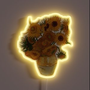 Van Gogh Sunflowers RGB Neon Sign Van Gogh Sunflowers RGB Neon Sign