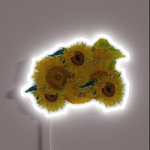 Van Gogh Sunflowers RGB Neon Sign