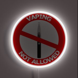 Vaping Not Allowed Sign RGB Neon Sign