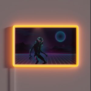 Vaporwave Alien Landing RGB Neon Sign Vaporwave Alien Landing RGB Neon Sign