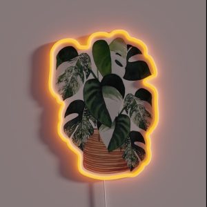 Variegated Monstera RGB Neon Sign