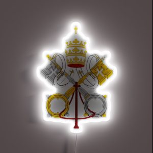 Vatican City Coat Of Arms RGB Neon Sign