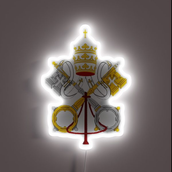 Vatican City Coat Of Arms RGB Neon Sign
