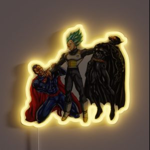 Vegeta Super Saiyan Blue Beats Super Heroes Classic X68 RGB Neon Sign