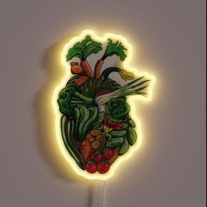 Vegetables Are Good For Your Heart RGB Neon Sign Vegetables Are Good For Your Heart RGB Neon Sign
