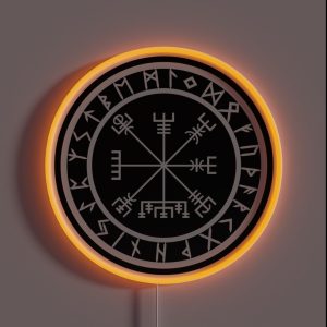 Vegvisir Rune Circle Variant II RGB Neon Sign