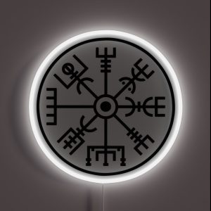 Vegvisir Scandinav Symbol RGB Neon Sign