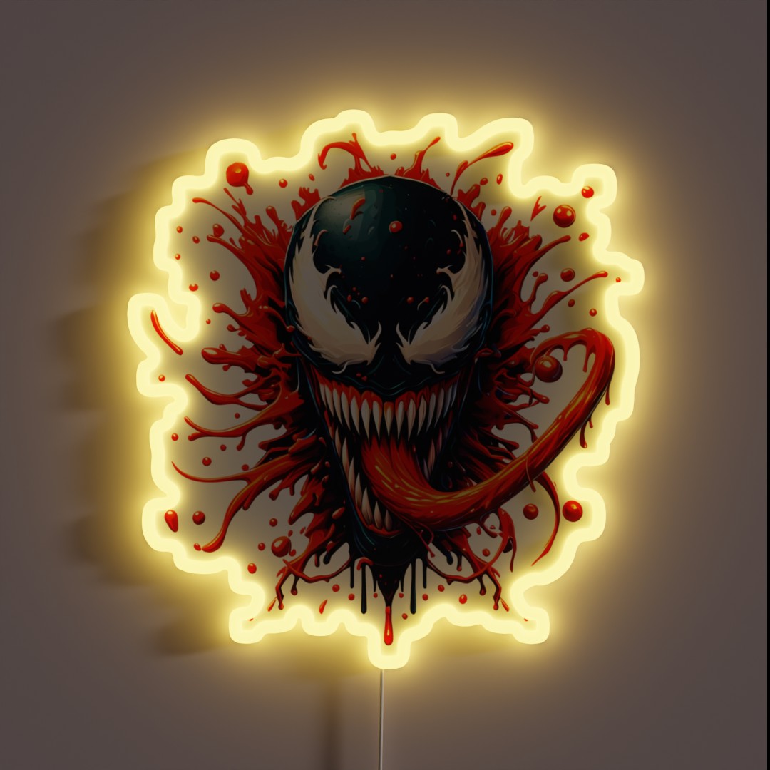 Venom Splash Art RGB Neon Sign Venom Splash Art RGB Neon Sign