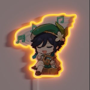 Venti Chibi RGB Neon Sign