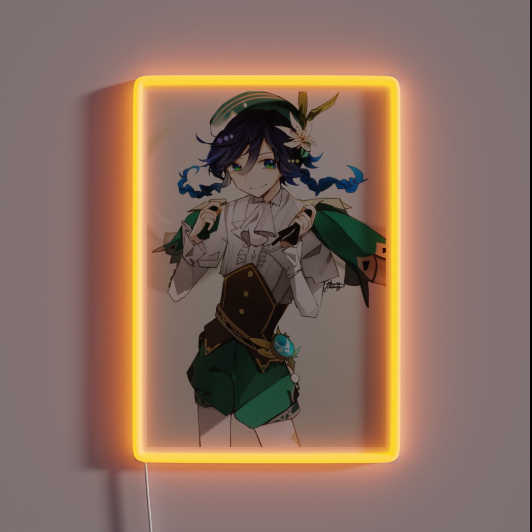 Venti Genshin Impact RGB Neon Sign Venti Genshin Impact RGB Neon Sign