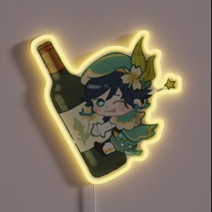 Venti Hugging A Bottle RGB Neon Sign