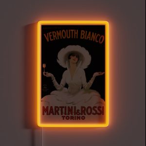 Vermouth Bianco Martini Rossi Torino RGB Neon Sign