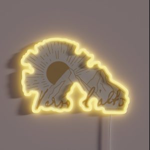 Verso L Alto Mountains RGB Neon Sign