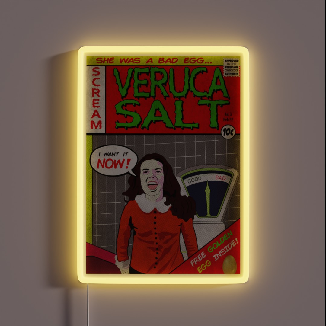 Veruca Salt Is A Bad Egg RGB Neon Sign Veruca Salt Is A Bad Egg RGB Neon Sign