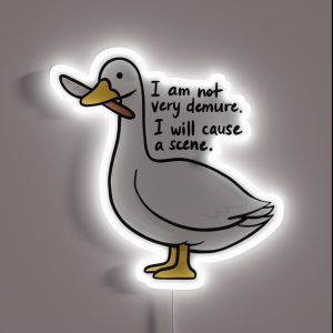 Very Demure Goose RGB Neon Sign