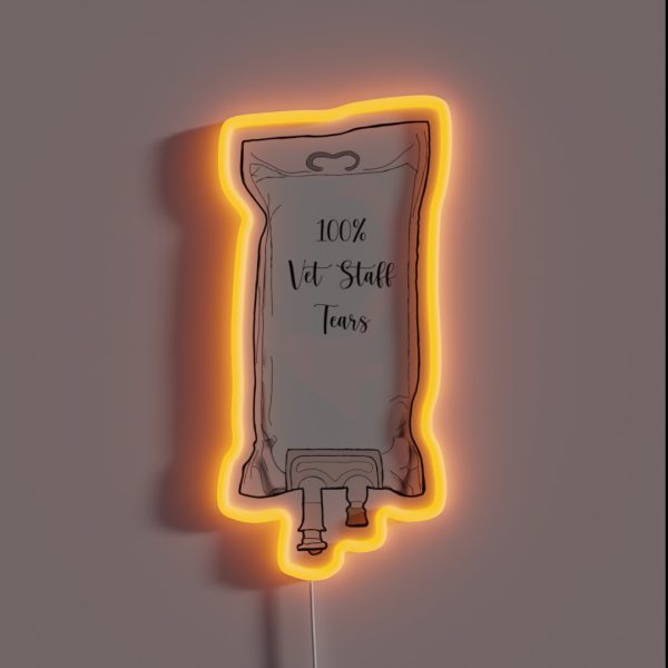 Vet Staff Tears RGB Neon Sign