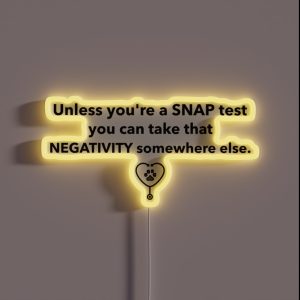 Veterinary Medicine SNAP Test RGB Neon Sign