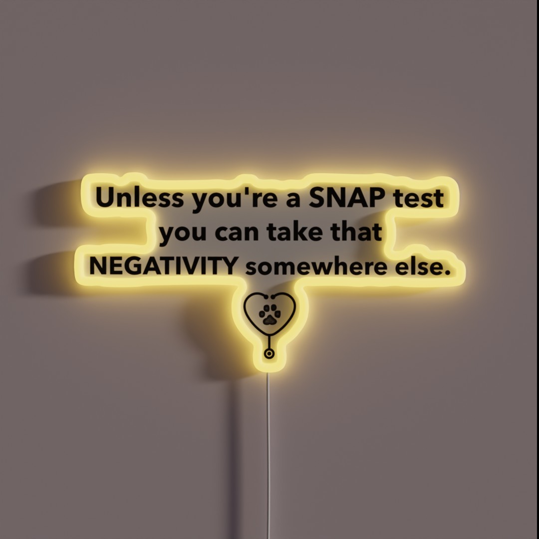 Veterinary Medicine SNAP Test RGB Neon Sign Veterinary Medicine SNAP Test RGB Neon Sign