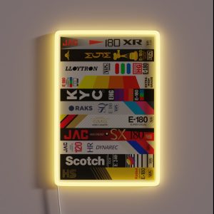 VHS RGB Neon Sign