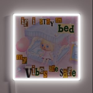 Vibes Are Safe In Bed RGB Neon Sign