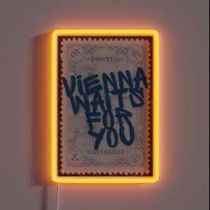 Vienna Waits For You Print With Border RGB Neon Sign