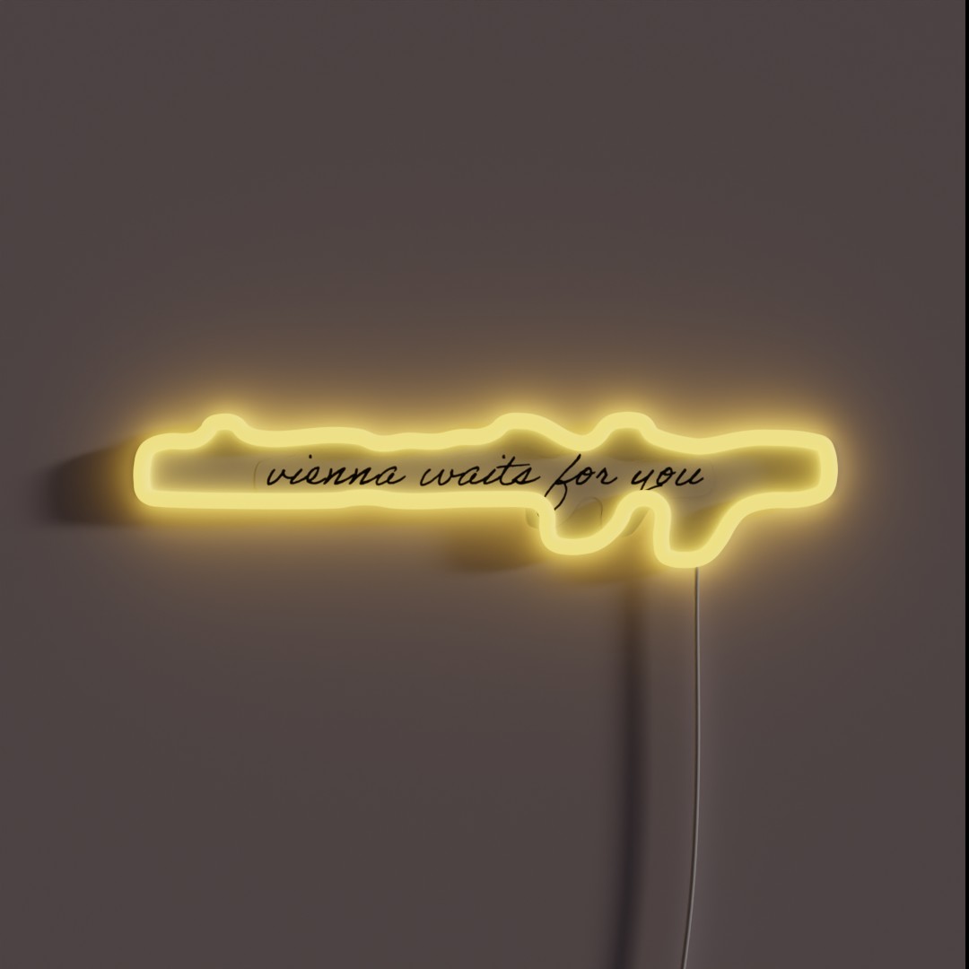 Vienna Waits For You RGB Neon Sign Vienna Waits For You RGB Neon Sign