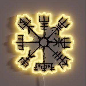 Viking Compass Vegvisir RGB Neon Sign