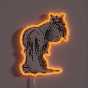 Viking Icelandic Horse RGB Neon Sign