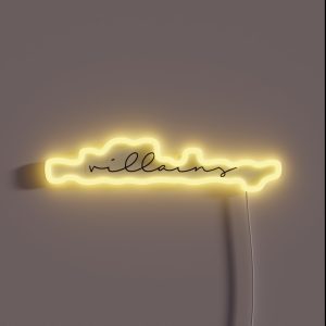 Villains Minimalist RGB Neon Sign