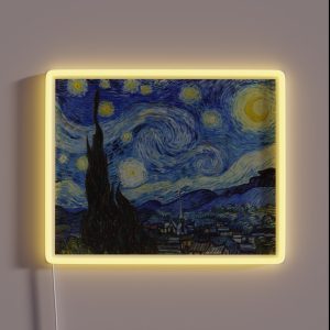 Vincent Van Gogh Starry Night RGB Neon Sign Vincent Van Gogh Starry Night RGB Neon Sign