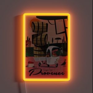 Vins De Provence Poster RGB Neon Sign Vins De Provence Poster RGB Neon Sign